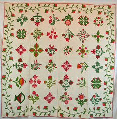 Triplett Sisters Huguenot Friendship Quilt, 88” x 88” – Complete Pattern