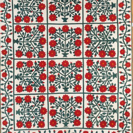 Red And Green Quilt